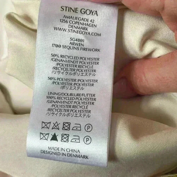 New Stine Goya Arwen Multicolor Pastel Ombre Sequin Midi Skirt Size Medium - Picture 5 of 9